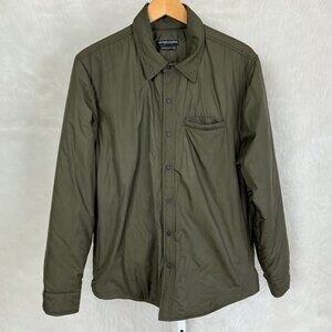 Welcome Stranger Men's Olive Green Insulated Coach Shirt Jacket Shacket L